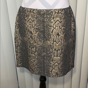 Apostrophe Skirt (Snakeskin Print)